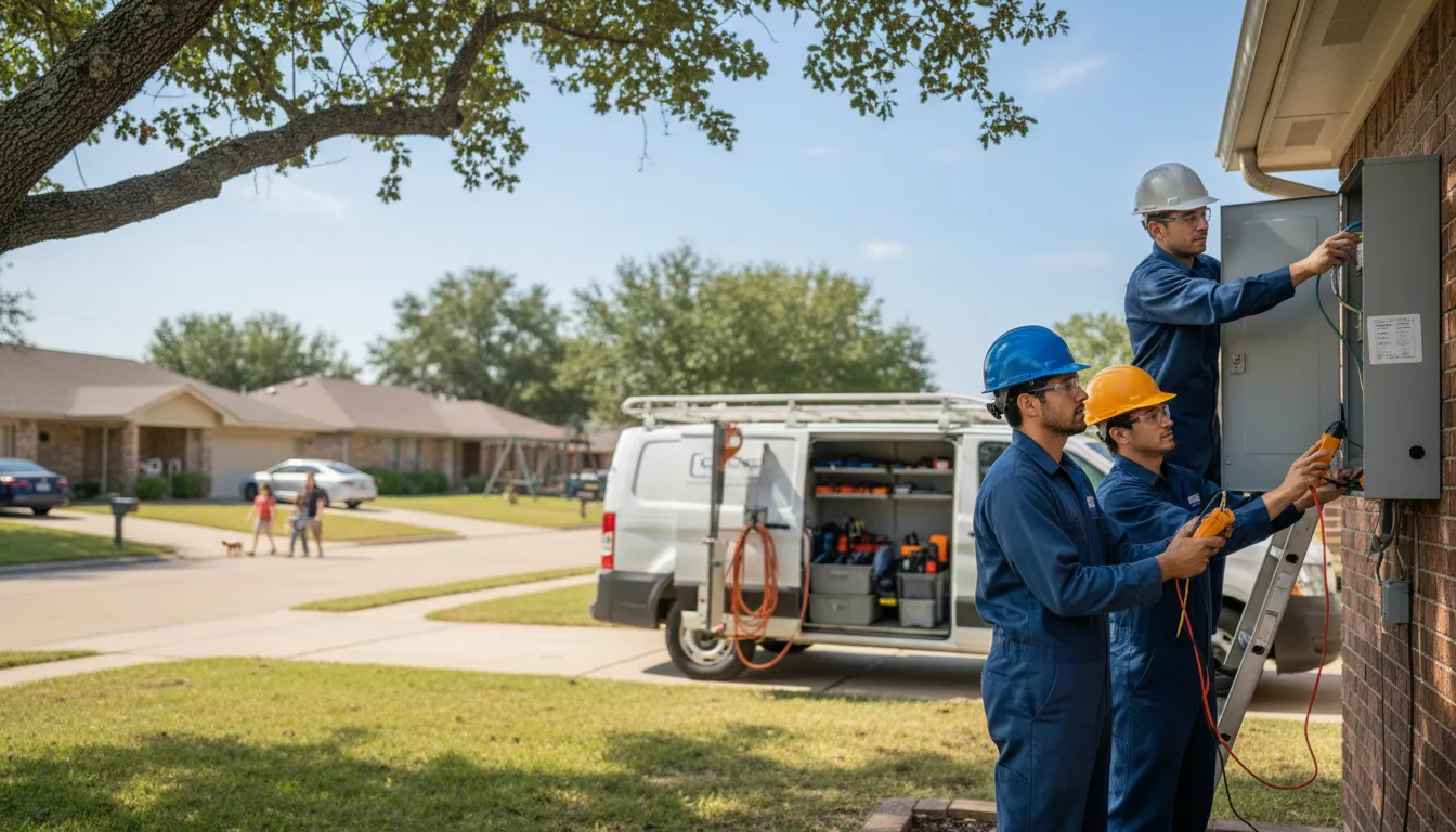 Certified electrician providing emergency electrical services in Hitchins, KY